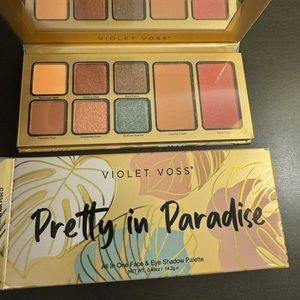 Violet Voss Pretty in Paradise All in One Face & Eye Shadow Palette 14.2 g NIB